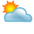 Licht bewolkt weer